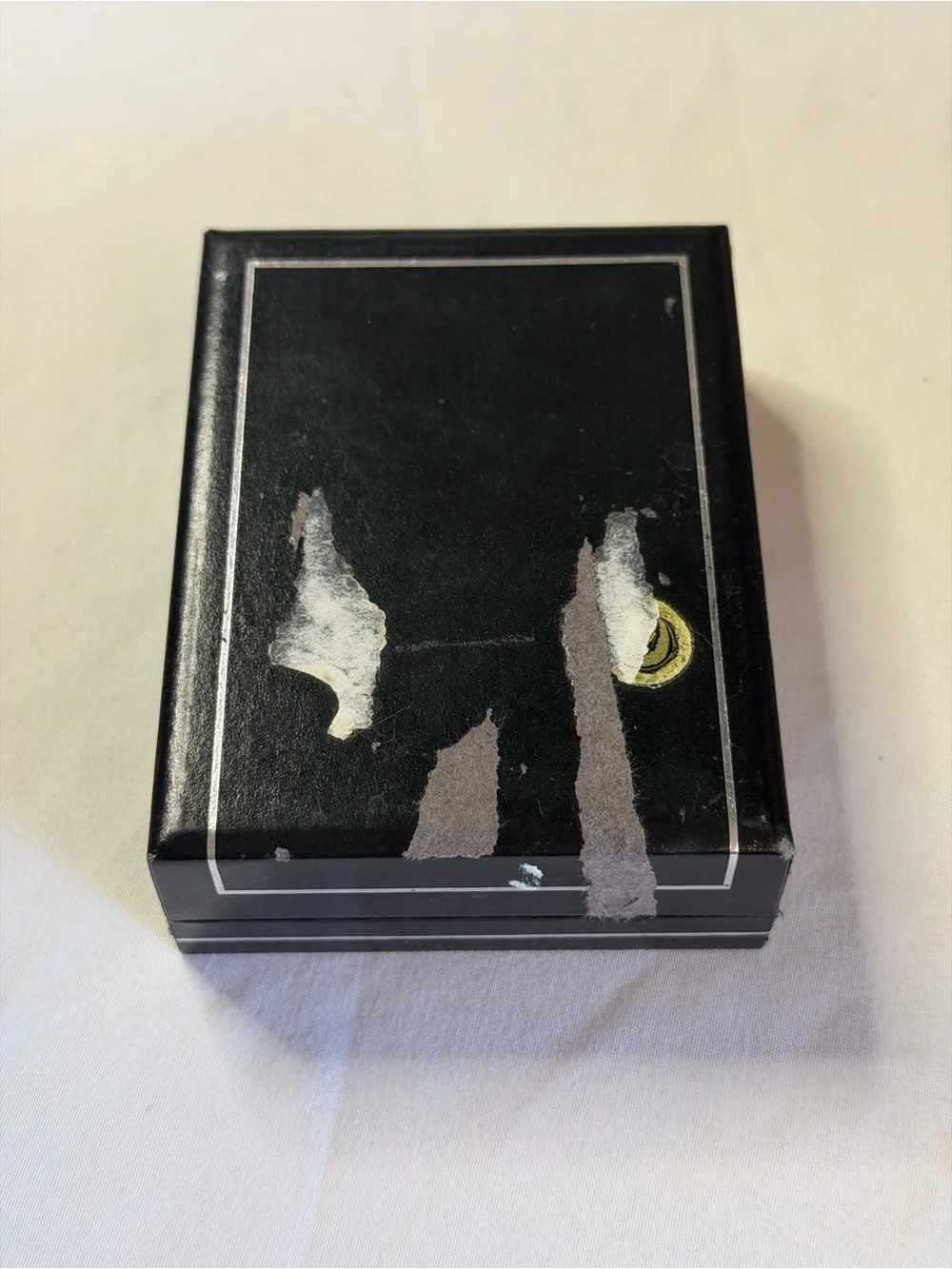 Colibri Men’s Black Cufflink Set with Multi-Colored Accent Rings